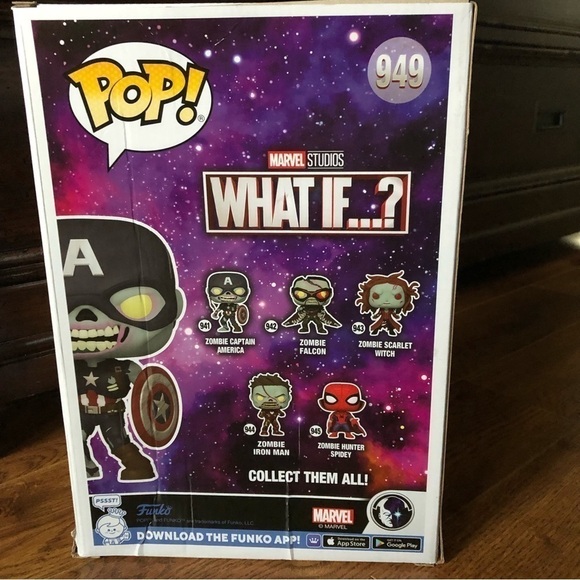 Funko Pop “What If..?” Zombie Captain America Jumbo Size #949 - Picture 4 of 7